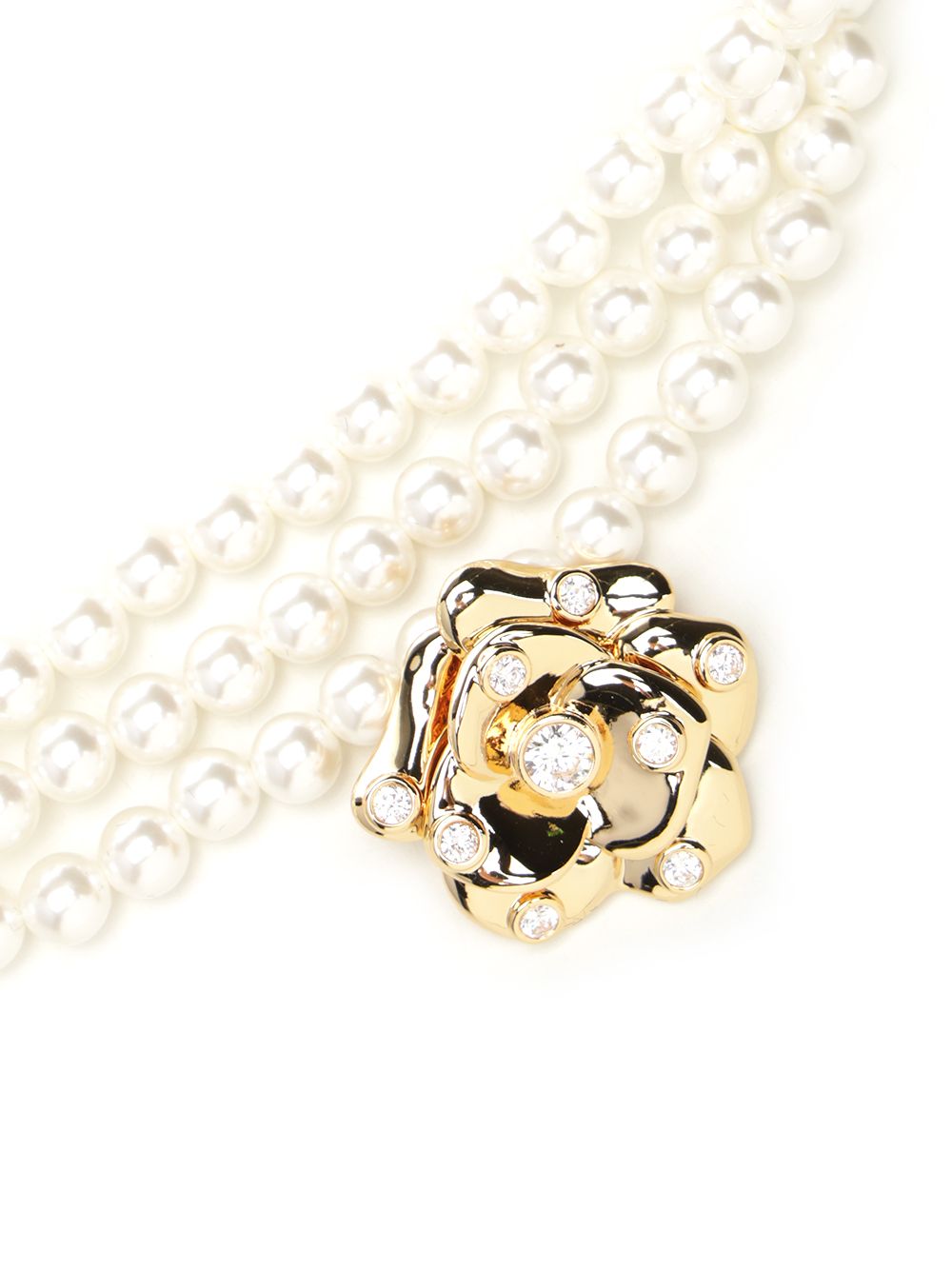 Self-Portrait Gold Flower Pearl Choker Gioielli - Oro | a00db0055a26f3c0e439a1f4344d57d3381335ca