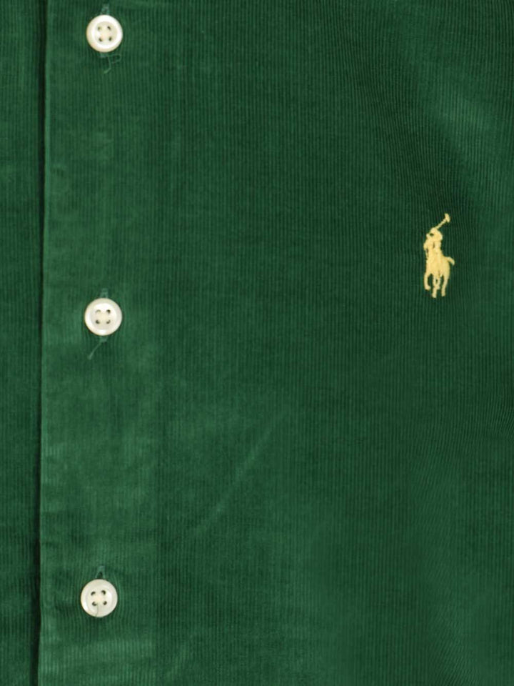 Polo Ralph Lauren Custom Fit Velvet Shirt Shirts - Verde | e7fe7cf6f452353046c82bd4d9acbb7449a13cf9