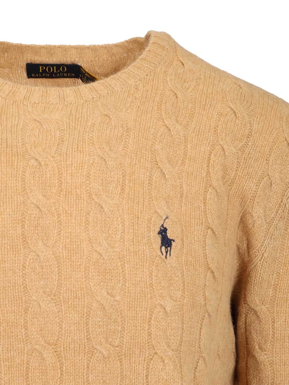 Polo Ralph Lauren Cable Knit Sweater Knitwear - Beige | c54d1774f2173a2cc8d8c598667de04fcbf678e7