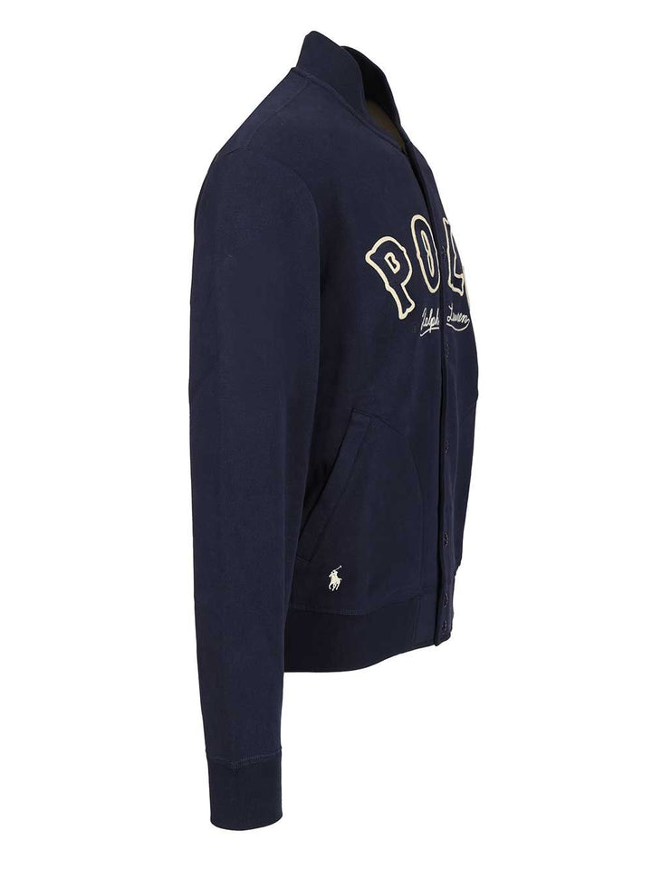 Polo Ralph Lauren Rl Fleece Western-Logo Jacket Sweatshirts - Blu | a90bde5c908daaac823fc5da83ac9464781ab225