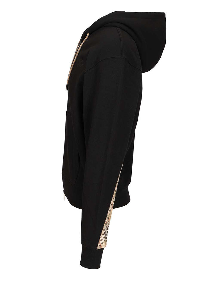 Burberry Rory Chk Pch Zip Hoodie Sweatshirts - Nero | 5d4960aba2317486d75be36988ef358192da8d16