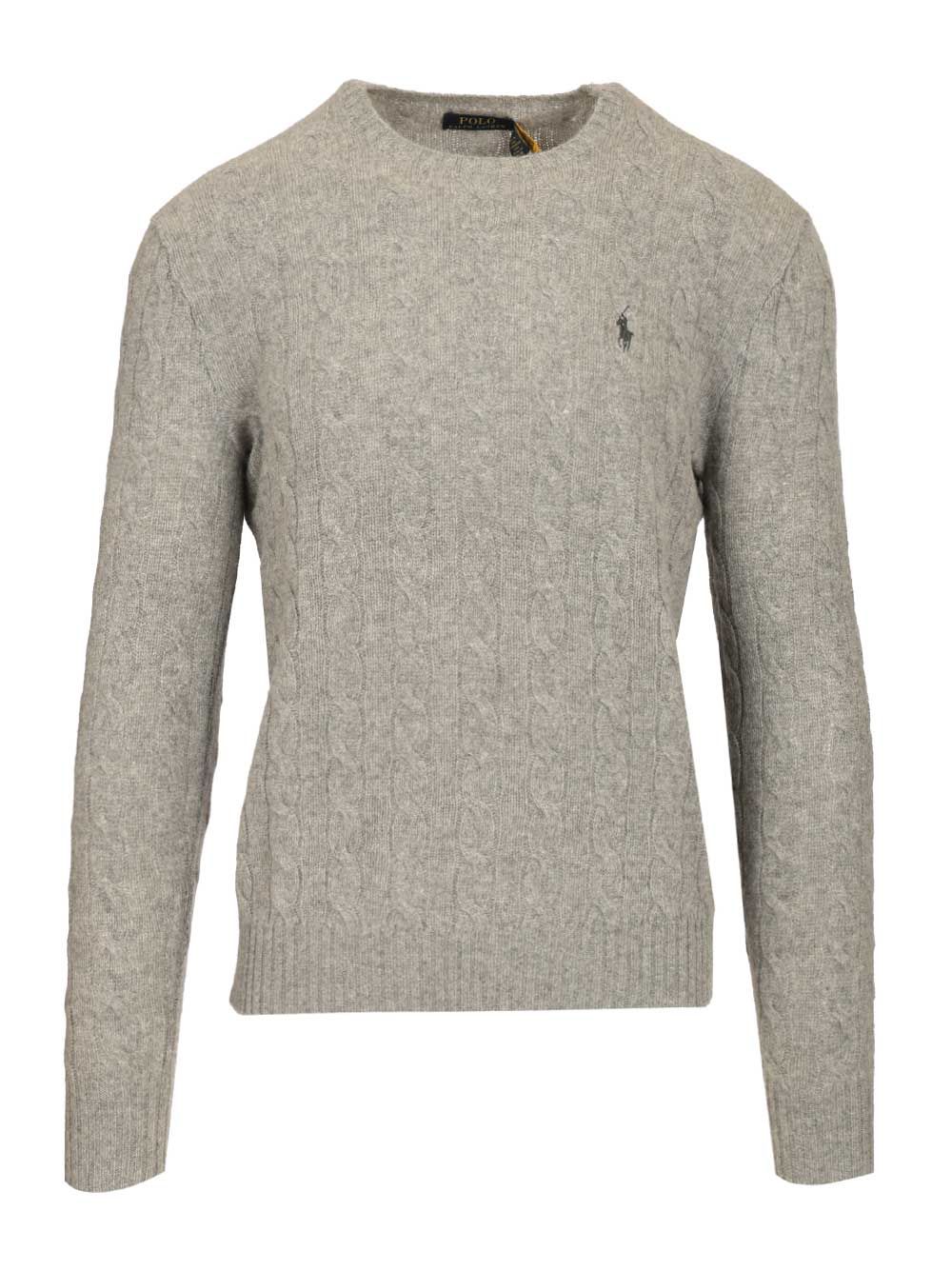 Polo Ralph Lauren Cable Knit Sweater Knitwear - Grey | 7f69928093119088984b730b50399a12c9f11179