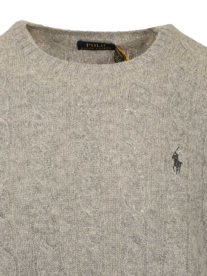 Polo Ralph Lauren Cable Knit Sweater Knitwear - Grey | 7eaf61d035aecafb2aebd663251c585ecb5a86b5