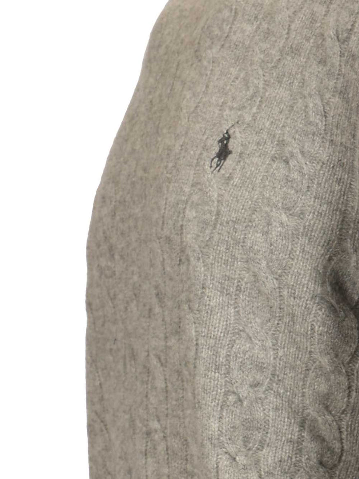 Polo Ralph Lauren Cable Knit Sweater Knitwear - Grey | f3558bb81942c854530839f9f1e7da0c5f6844da