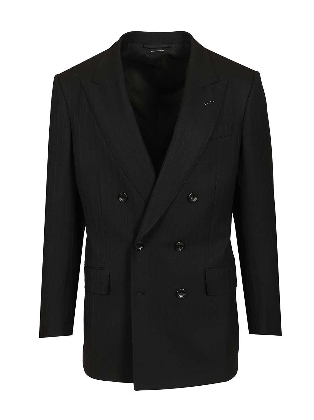 Tom Ford Double-Breasted Wool Blazer Giacche - Nero | e3fe149199465deb0b7d7b0fe403be43d6b0bca2