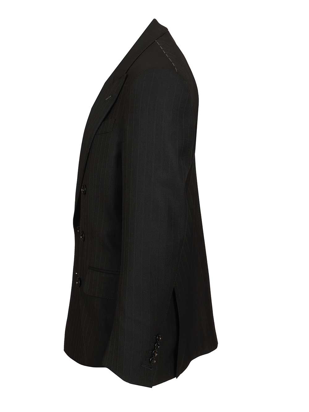Tom Ford Double-Breasted Wool Blazer Giacche - Nero | 749a667a207fce562ac5d6cc6741397d6d5ae420