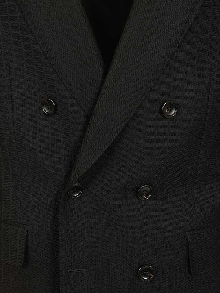 Tom Ford Double-Breasted Wool Blazer Giacche - Nero | 31c87d4eda6a39f57cfcbe54695026f0b77d58fc