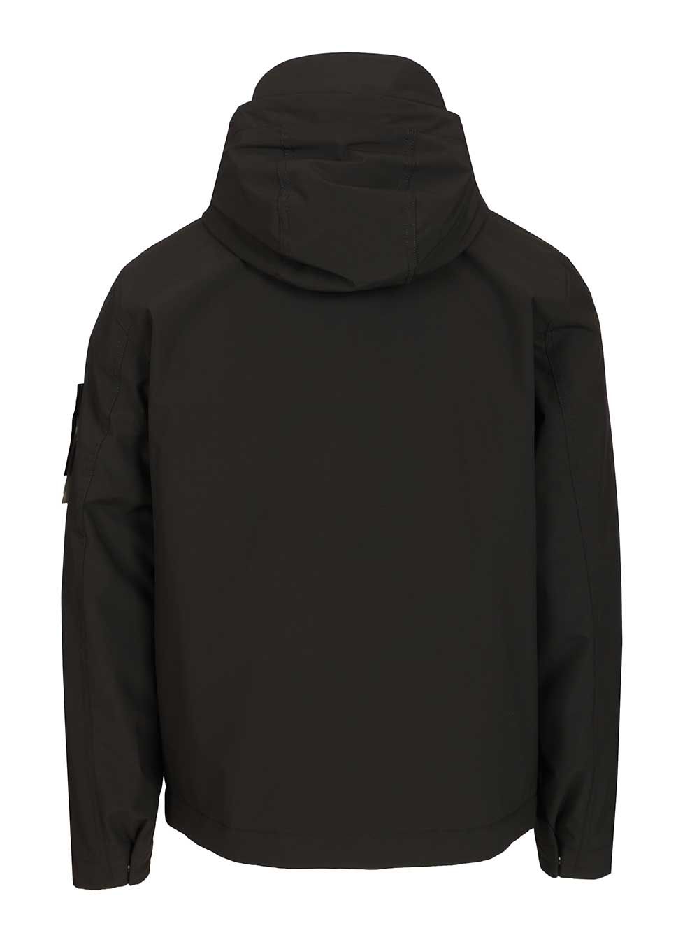 Stone Island Short Parka Soft Shell-R E.Dye® Technology, Recycled Polyester, Primaloft® Insulation Giacche - Nero | e717c078f8a349b8ce18891d60613ca7059d718c