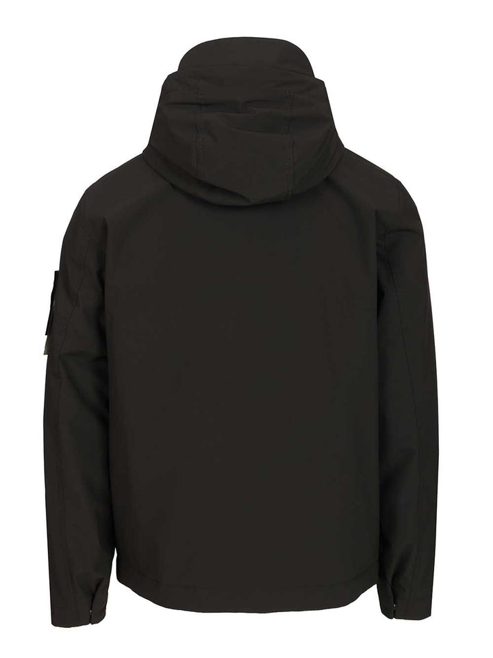 Stone Island Short Parka Soft Shell-R E.Dye® Technology, Recycled Polyester, Primaloft® Insulation Giacche - Nero | e717c078f8a349b8ce18891d60613ca7059d718c