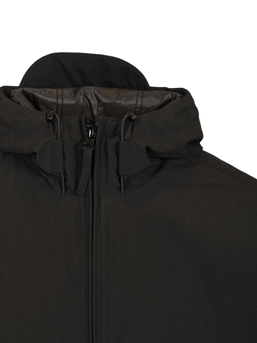 Stone Island Short Parka Soft Shell-R E.Dye® Technology, Recycled Polyester, Primaloft® Insulation Giacche - Nero | 3175232c39517880803c930eabc10bf6bc06570d