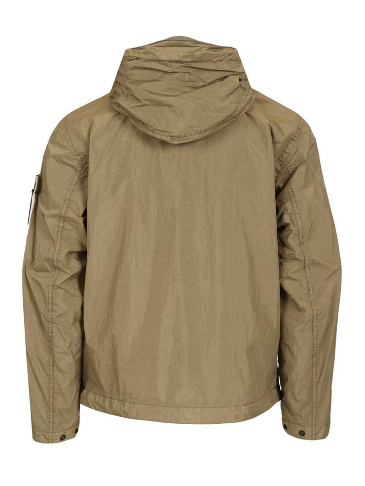 Stone Island Hooded Jacket In Nylon Reps Giacche - Verde | 642f5ff57d241134788e0739857323ff7976562b