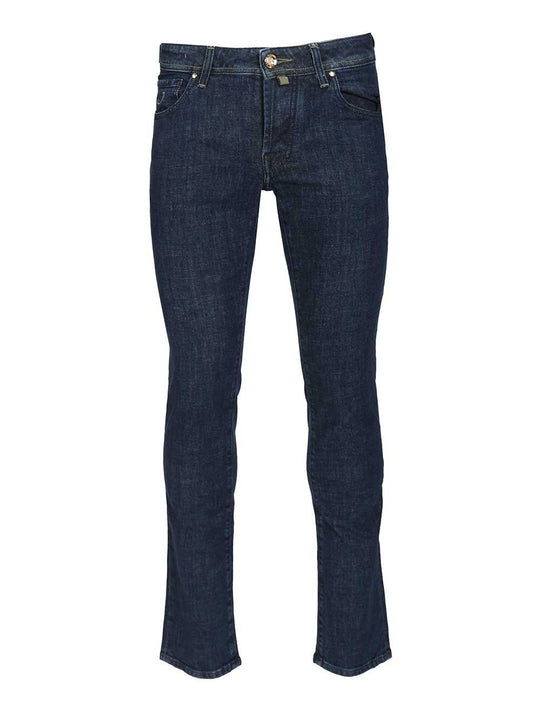 Pant 5 Pkt Slim Fit Nick R2 Salpa Verde 11 Oz Jeans Blu