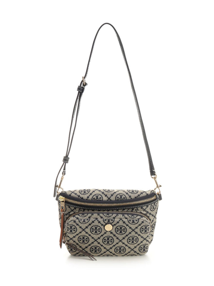 Tory Burch T Monogram Mini Belt Bag Crossbody Bags - Blu | 998eee659a22444442a255058a63e7cd86628c25