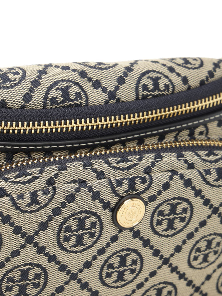 Tory Burch T Monogram Mini Belt Bag Crossbody Bags - Blu | 2b98b44ad8c4d67a6c09fb843becbfb46492151a