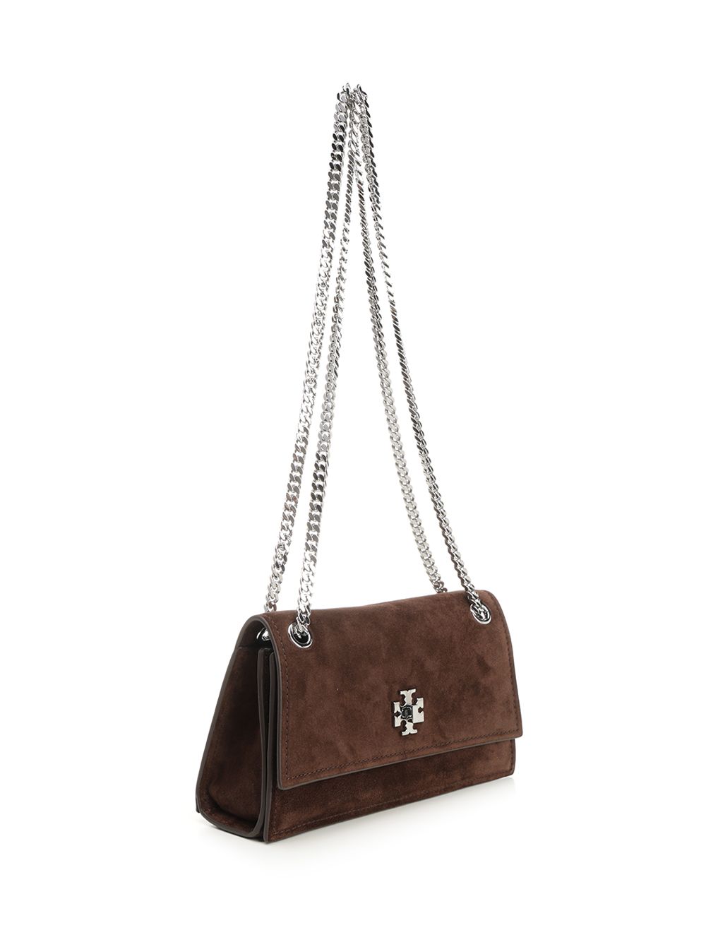 Tory Burch Kira Turnlock Suede Mini Bag Crossbody Bags - Marrone | 34b76222eb05db0ff0d9b753ac18db7f2dfb6102