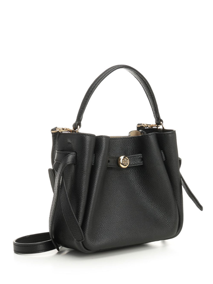 Tory Burch Romy Mini Bucket Bag Handbags - Nero | 4e65d22bd4c766754e90642a4aa58ddc72df2e7b
