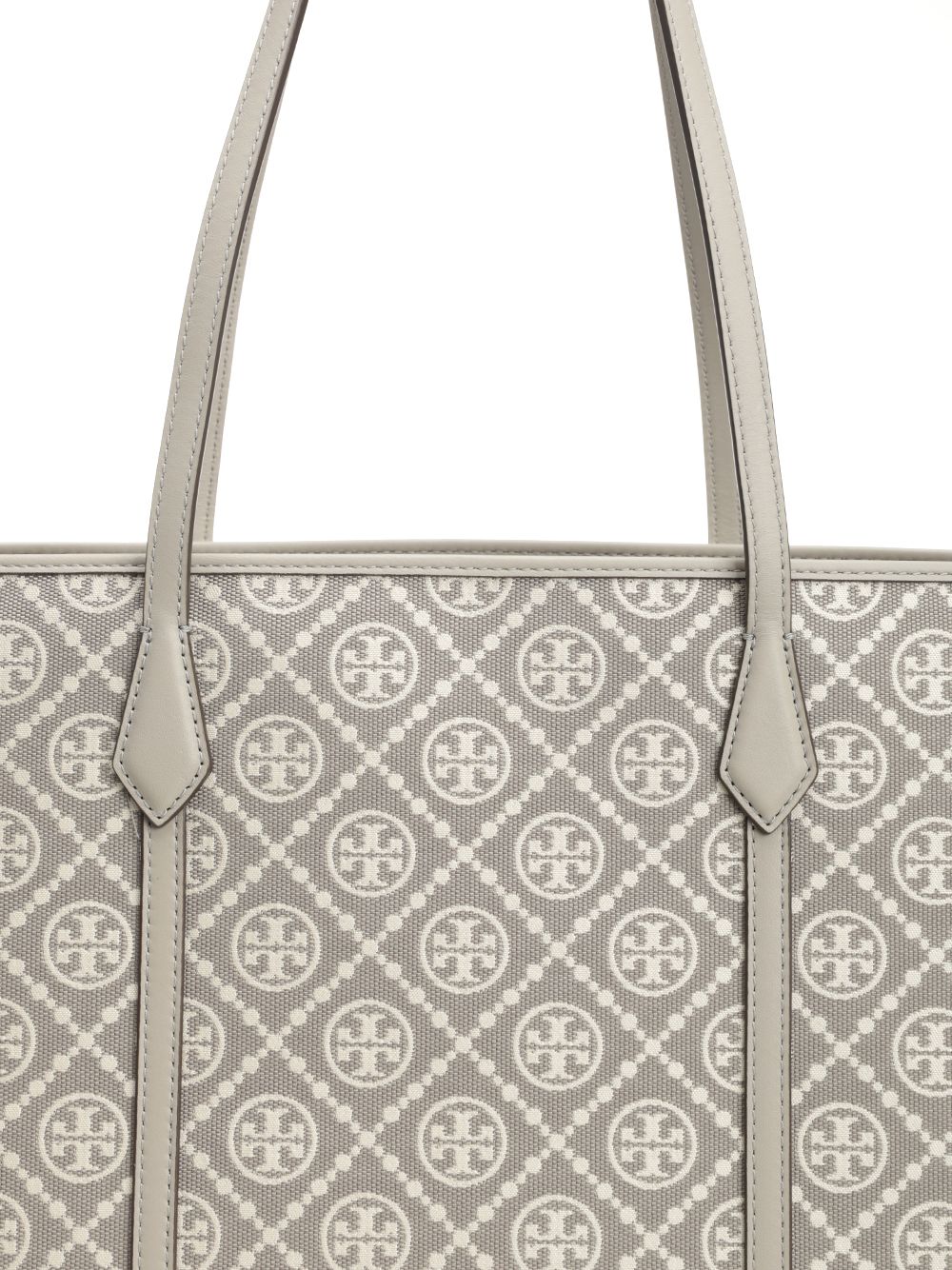 Tory Burch Perry T Monogram Tote Shoulder Bags - Grey | f2e90549ca0c1ea6f20ba5d51c75652e38b03107