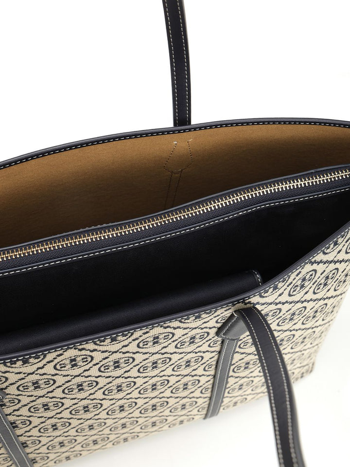 Tory Burch Perry T Monogram Tote Shoulder Bags - Blu | 2eccd941b4a6d23ebbe81d82fe658093631c60e6