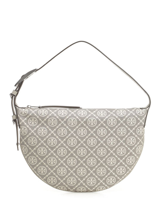 T Monogram Utility Small Balloon Bag Handbags Grey