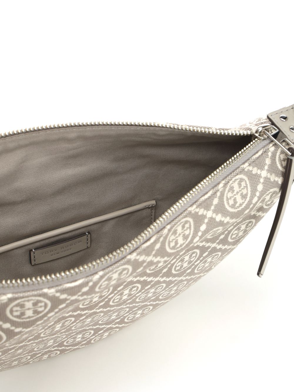 Tory Burch T Monogram Utility Small Balloon Bag Handbags - Grey | cf7ffcacc5e3657fc16e4b0912c855c857880027