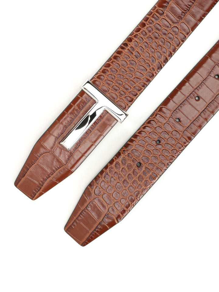 Tom Ford Reversible T-Belt Cinture - Marrone | dfaaddd72dbb0d0e030ea6d75a3a933e9989c3bc