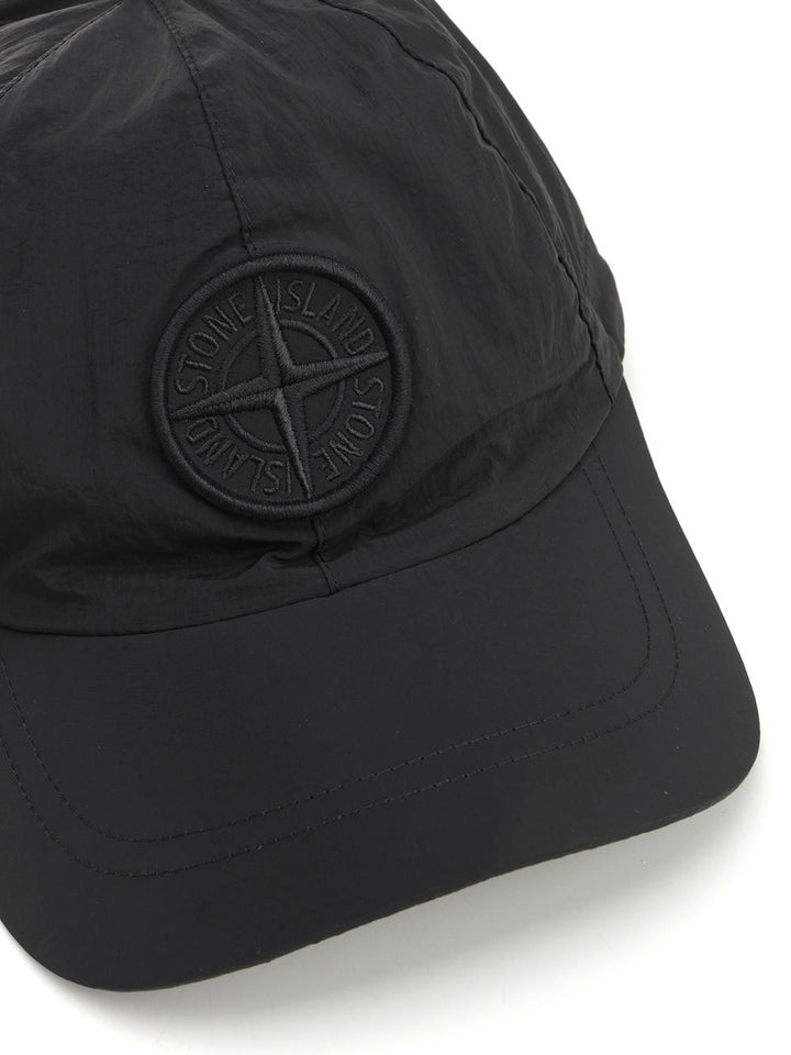 Stone Island Nylon Visor Cap Cappelli - Nero | 488929fd0cc793c3710d64ea99f75b3052924cf8