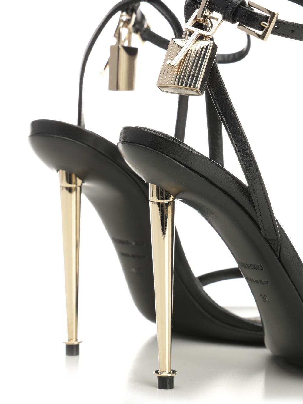 Tom Ford Padlock Sandali - Nero | 68bba001e0e3f2d149a82beff8f0520ae14f4cd8