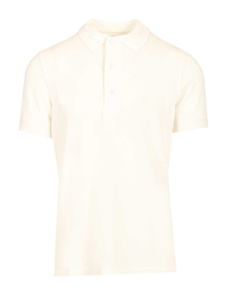 Tom Ford Lyocell Iquet Short Sleeve Polo Polo shirt - Bianco | ec4e5287a00d33233b79e1c8a60f28ea2cf43d43
