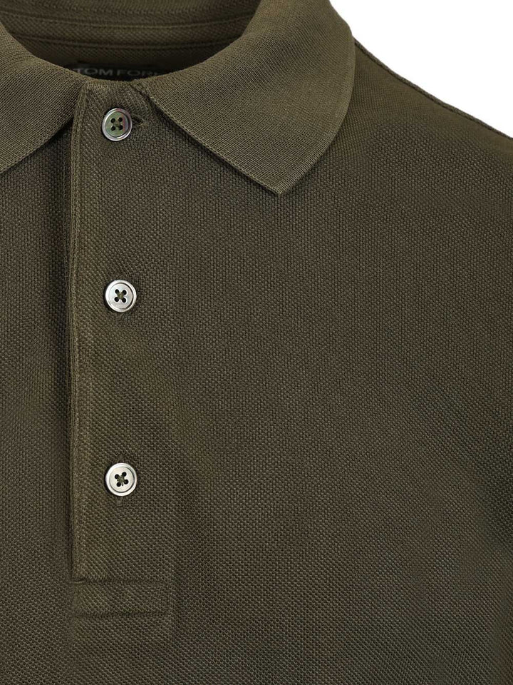 Tom Ford Cotton Piqué Polo shirt - Verde | 9dc3968056e483eb65112a23c1139cb1a916946f