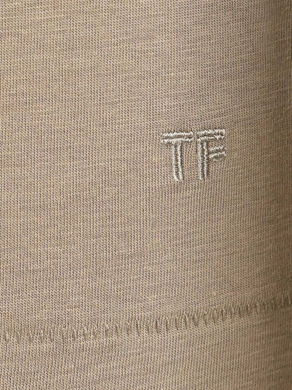 Tom Ford Lyocell Cotton Short Sleeve Crewneck T-Shirt - Verde | 35012a98346c1596028a691d0fd55c6320a75d14