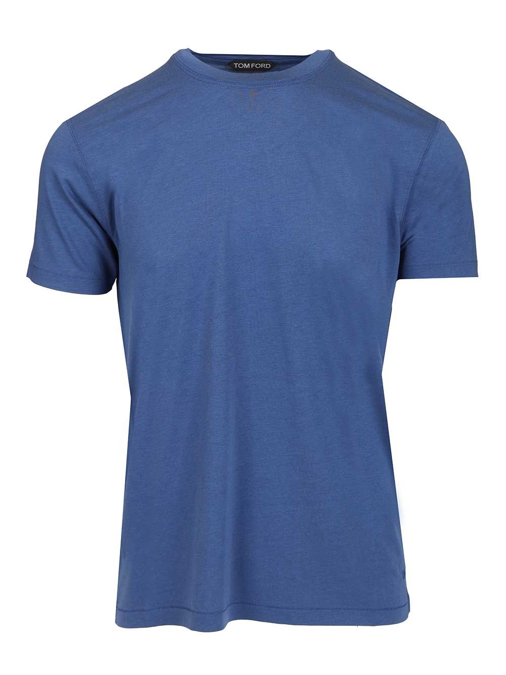 Tom Ford Crew Neck T-Shirt - Blu | 0c101541545000d07c57befb983fcd20672fc8c8
