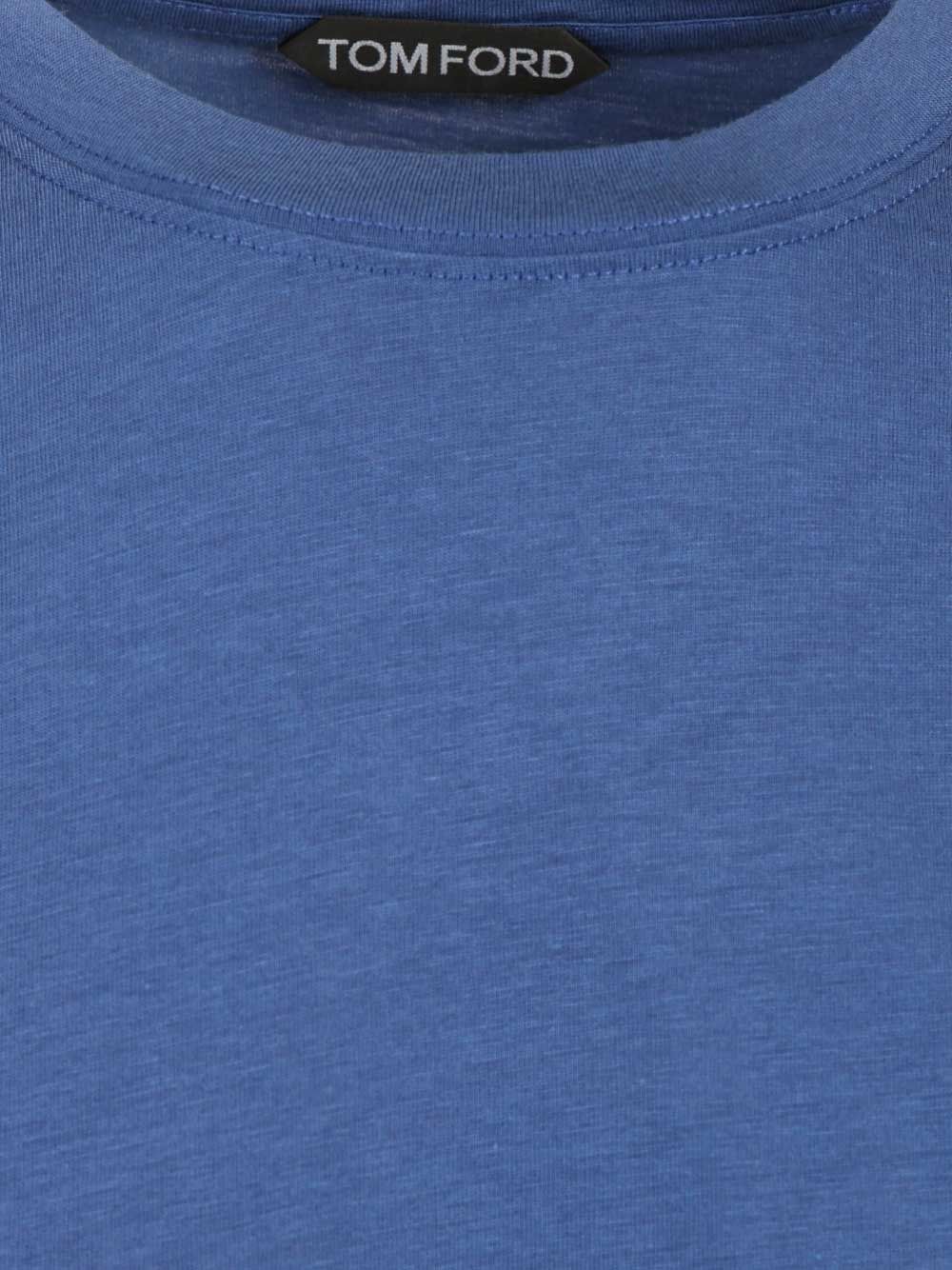 Tom Ford Crew Neck T-Shirt - Blu | 9ff8709aa9026af92522440b494dce5499db3fba
