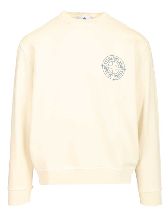 Outline Compass Sweatshirts Bianco