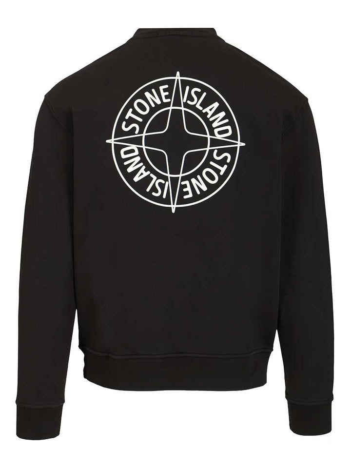 Stone Island Organic Cotton Sweatshirt Sweatshirts - Nero | d5e6310f5348fad07229a8f700a8392c2483b880