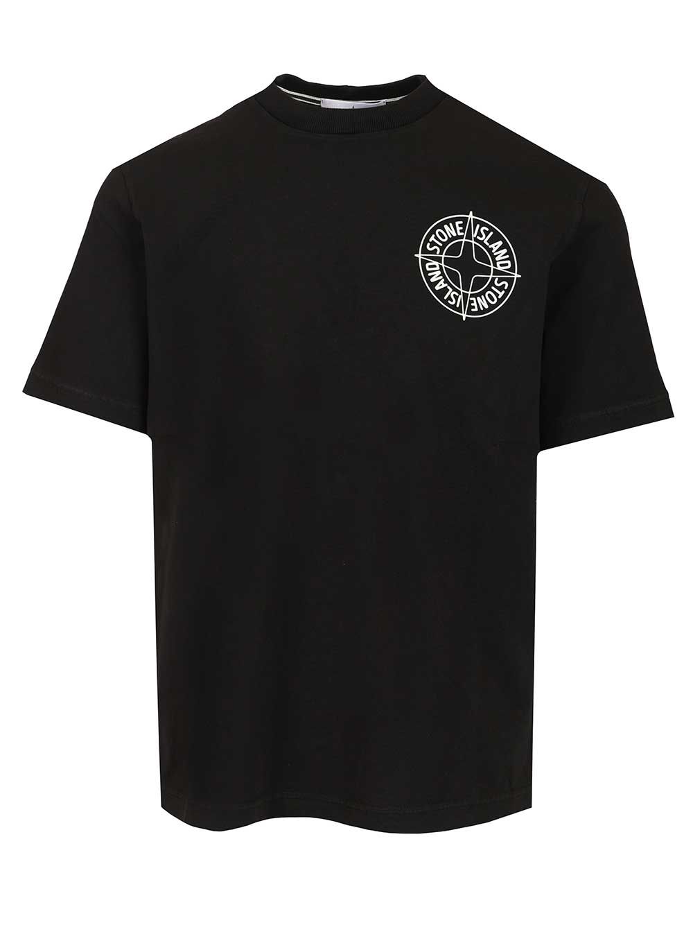 Stone Island Stone T-Shirt - Nero | cf7b00b4737b6689a9b2521e5a79525a4576b239