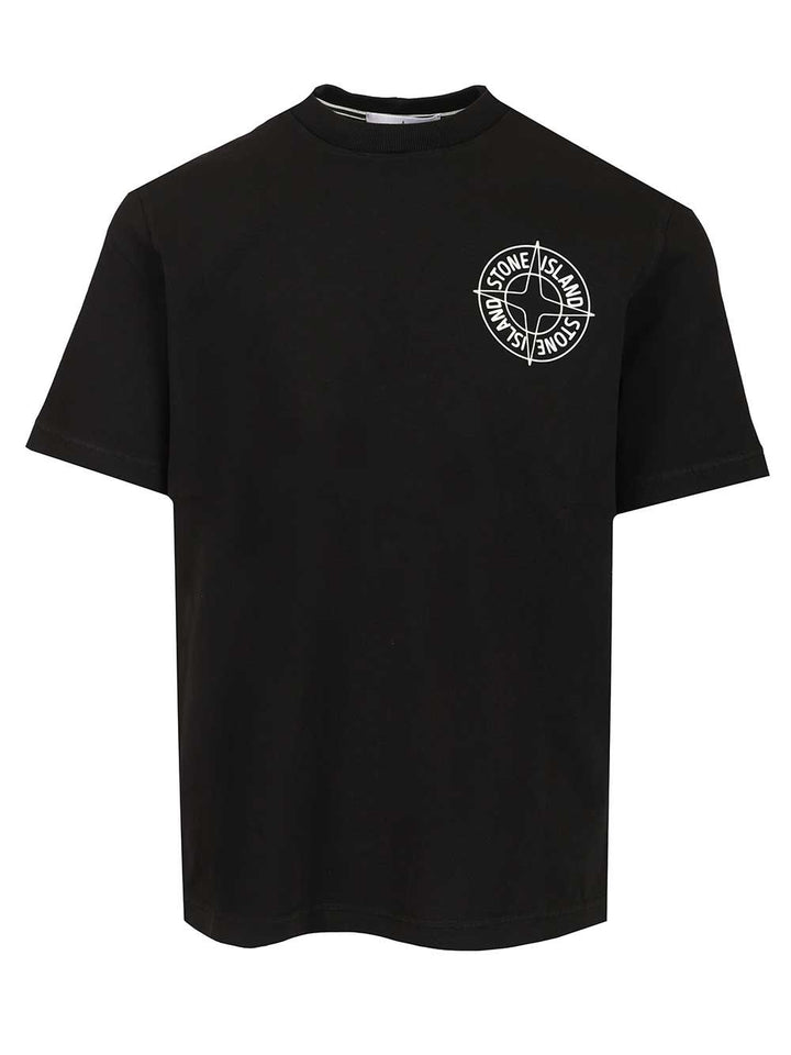 Stone Island Stone T-Shirt - Nero | cf7b00b4737b6689a9b2521e5a79525a4576b239