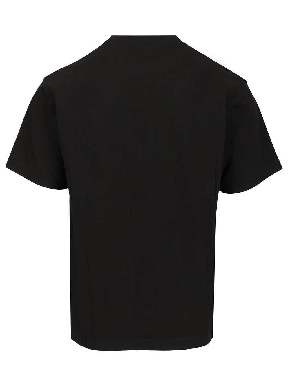 Stone Island Ss  Combed Organic Cotton Jersey, Garment Dyed T-Shirt - Nero | 3e89ee33e9def138ad27a77a391215472fc4a43d