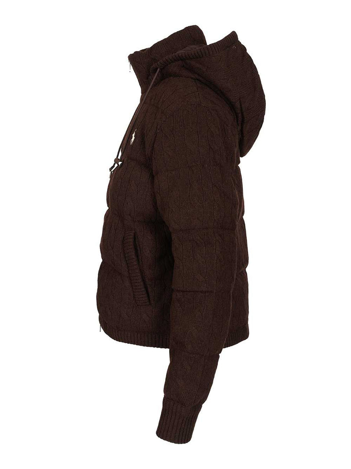 Polo Ralph Lauren Cashmere And Wool Down Jacket Coats - Marrone | 36d6413a43b36b97ecf7a6883deca49aba978ed1