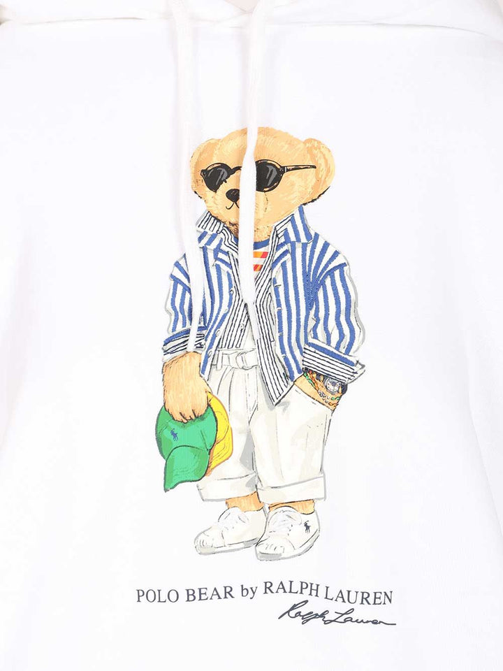 Polo Ralph Lauren Polo Bear Fleece Hoodie Sweatshirts - Bianco | 26f7261562f884560cf4c03bc5c446a63043a096