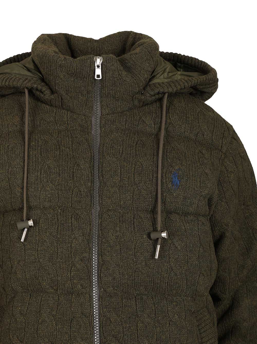 Polo Ralph Lauren Cashmere And Wool Down Jacket Knitwear - Verde | ab9f581b5c70b0718a1a118658a9f976f583dd0c