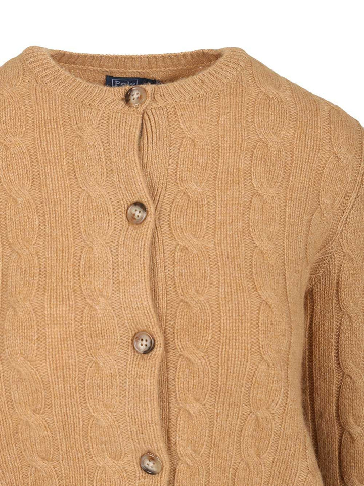 Polo Ralph Lauren Cashmere Cable Knit Cardigan Knitwear - Beige | 9622eafadde33c5868317fee3f48c1f99efa3546