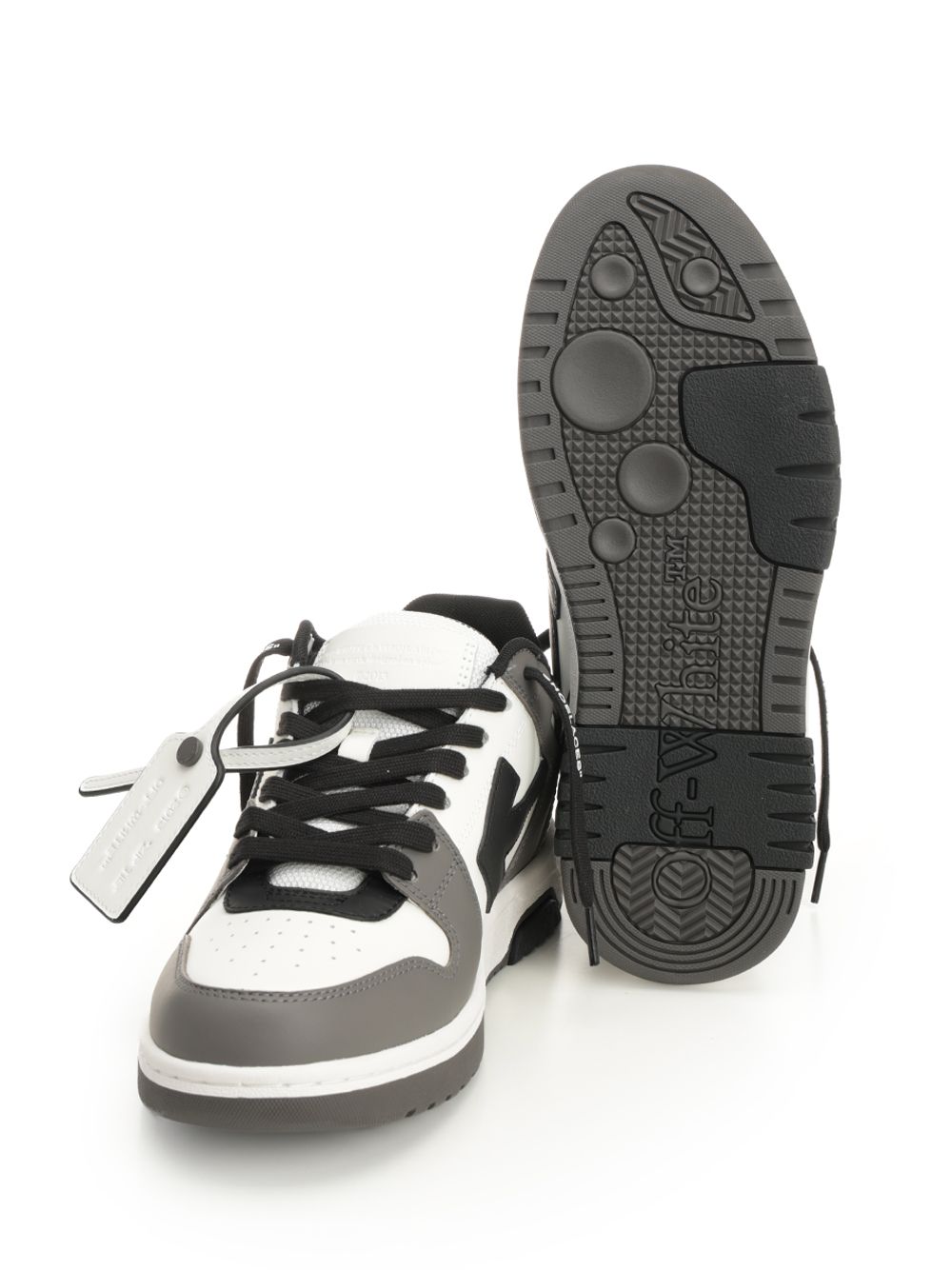 Off-White Out Of Office Calf Leather Dark Grey - B Sneakers - Verde | 72b210e8fe7d3adfac31c2aa4dfa31983b466006