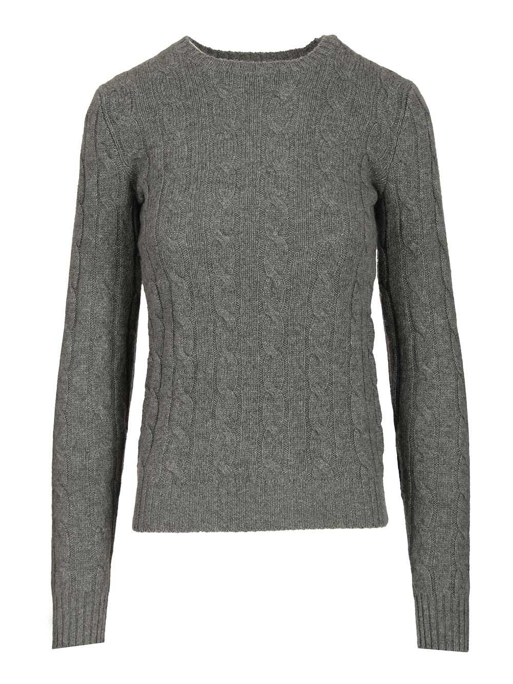 Polo Ralph Lauren Cashmere Cable Knit Sweater Knitwear - Grey | dc53b61c7403e200cf7d45bcb12cf0dc8a0e5105