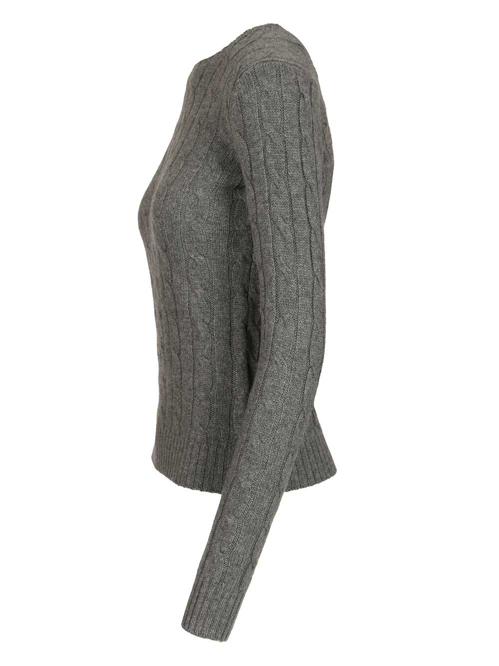 Polo Ralph Lauren Cable-Knit Cashmere Sweater Knitwear - Grey | 313842a1fda29f7fc2d3cf37d4df4af59df8da92