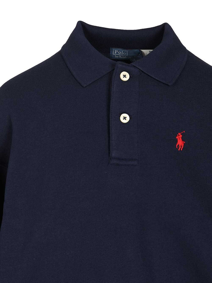 Polo Ralph Lauren Long-Sleeved Polo Shirt Knitwear - Blu | 678b6c809a490c0845fddfc574d163a390017cca
