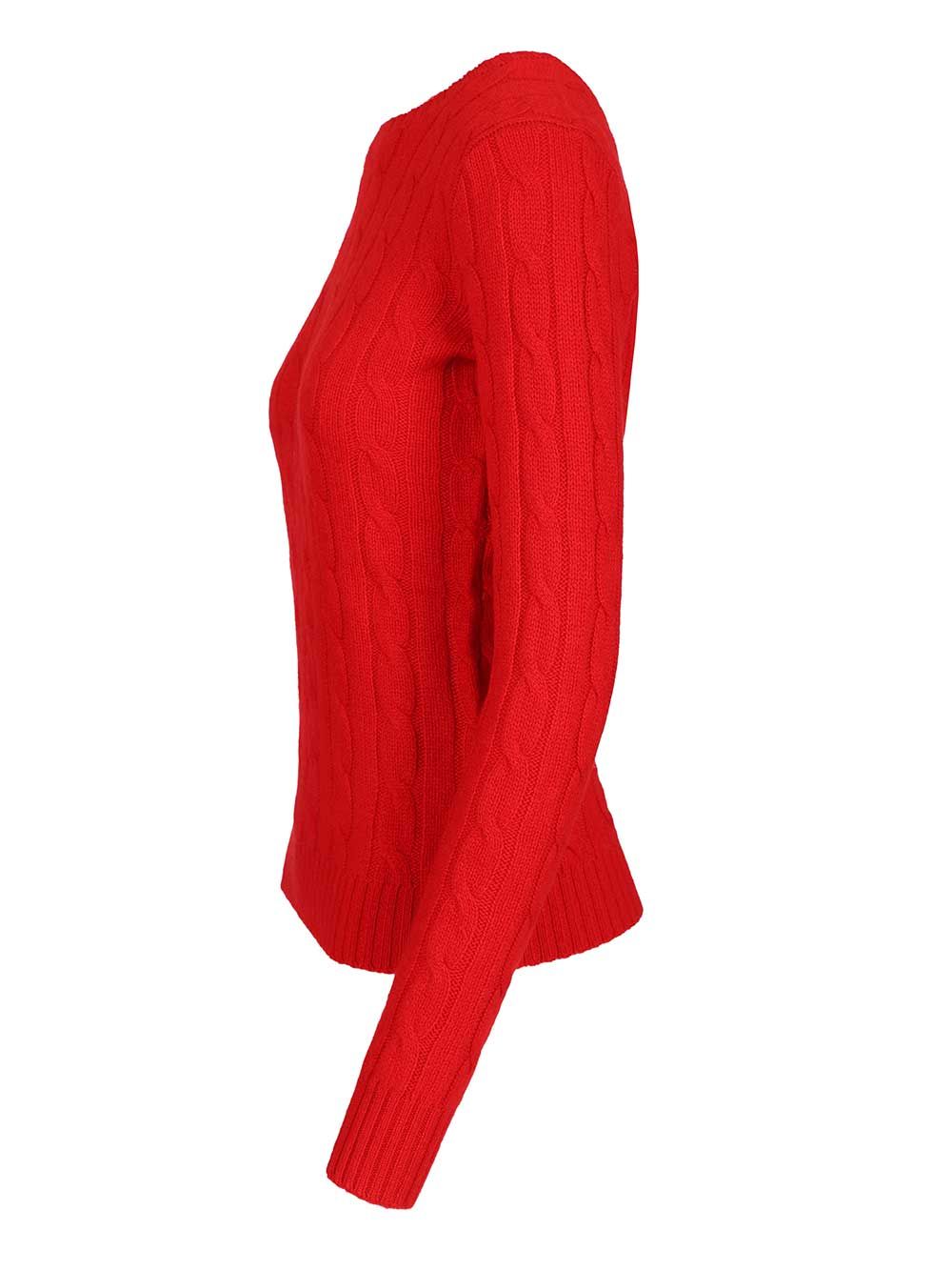 Polo Ralph Lauren Cashmere Cable Knit Sweater Knitwear - Rosso | 430ba9dfd033af11f6a89bb9f8a4b2d05ab07065