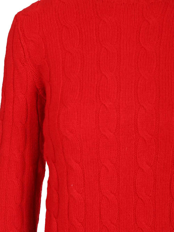 Polo Ralph Lauren Cashmere Cable Knit Sweater Knitwear - Rosso | a9079a28504680e33b22538fbc8afd11483b9115