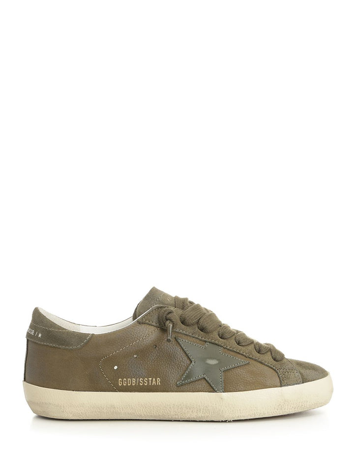 Golden Goose Deluxe Brand Super Star Suede Upper Leather Star And Heel Sneakers - Verde | 02c0a0900f68bc8e72c1cb14e22e01fa747ac1ee