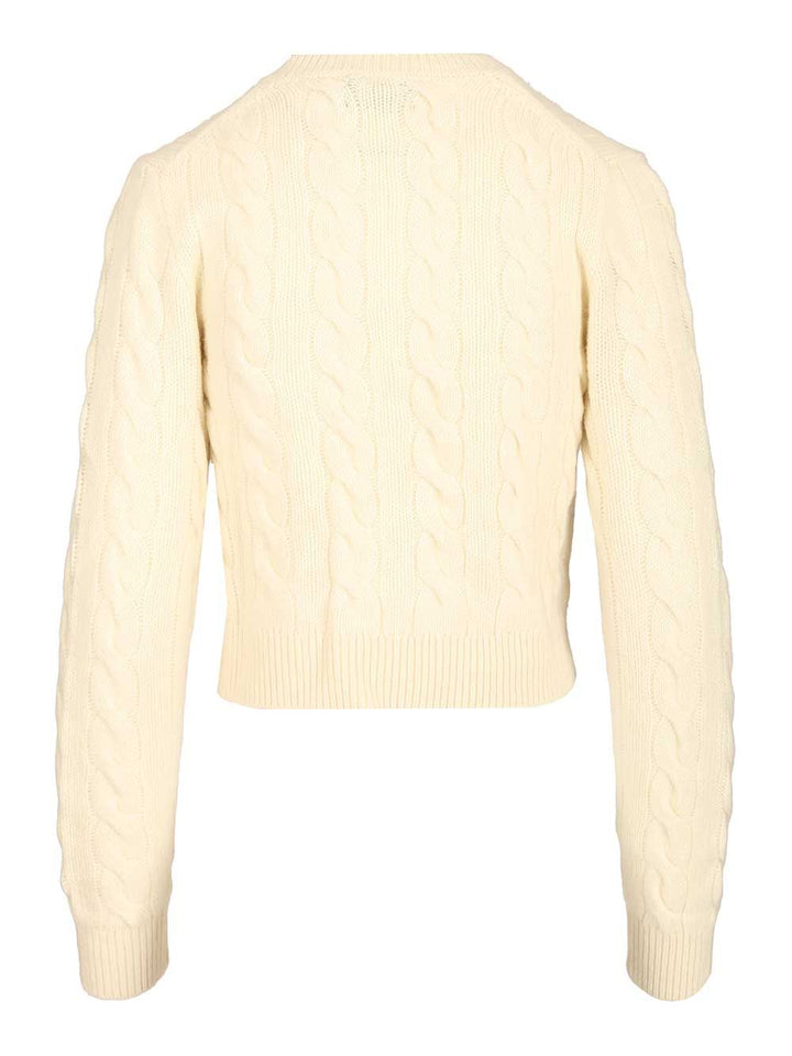 Polo Ralph Lauren Cable Knit Cardigan Knitwear - Bianco | 88051fc60f80f3b55f09dd9f1db0b1dafe8378a4
