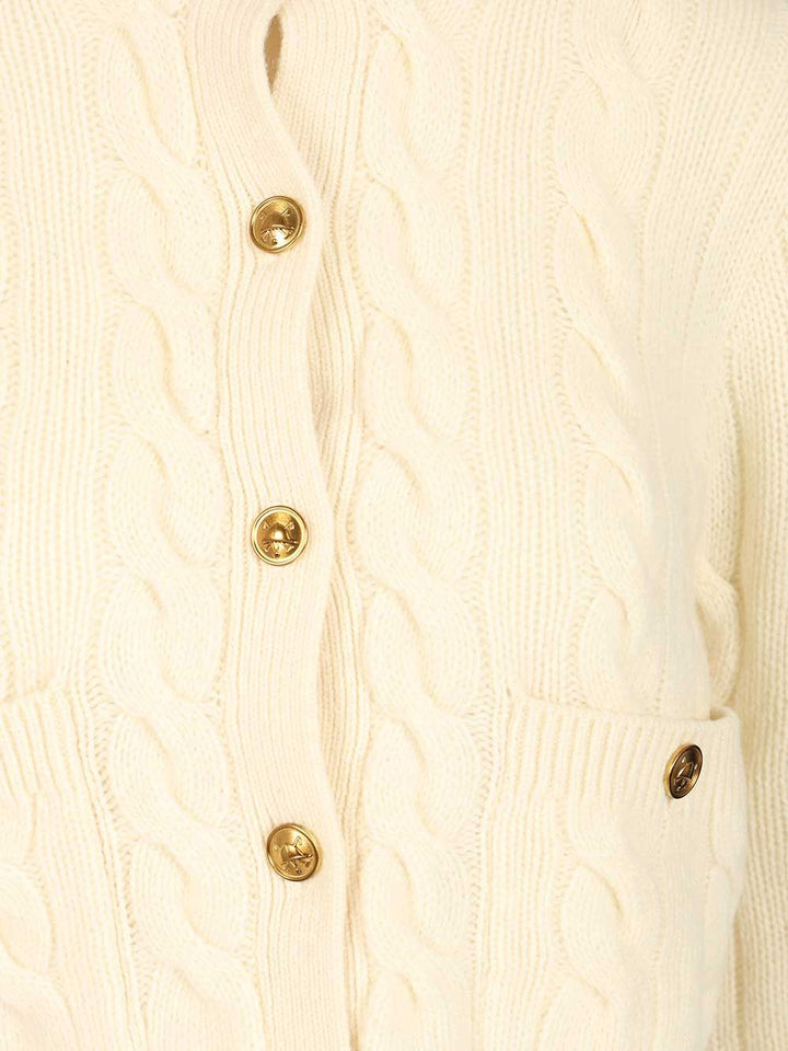 Polo Ralph Lauren Cable Knit Cardigan Knitwear - Bianco | d3b4f84109f01320e45fbbcdc06d703151e13a06